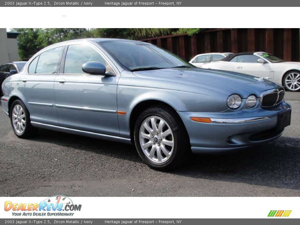 2003 Jaguar X-Type 2.5 Zircon Metallic / Ivory Photo #8