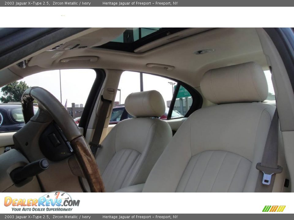 2003 Jaguar X-Type 2.5 Zircon Metallic / Ivory Photo #12