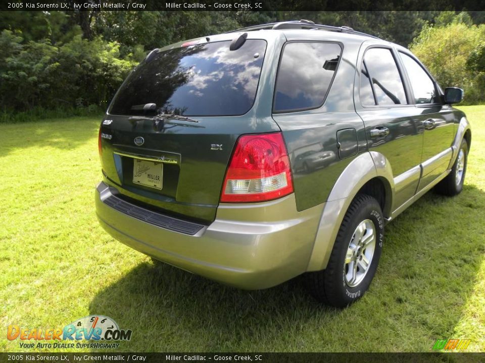 2005 Kia Sorento LX Ivy Green Metallic / Gray Photo #14