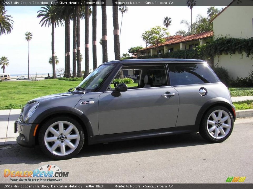 2003 Mini Cooper S Hardtop Dark Silver Metallic / Panther Black Photo #1
