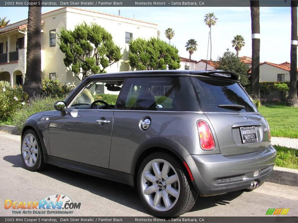 2003 Mini Cooper S Hardtop Dark Silver Metallic / Panther Black Photo #4