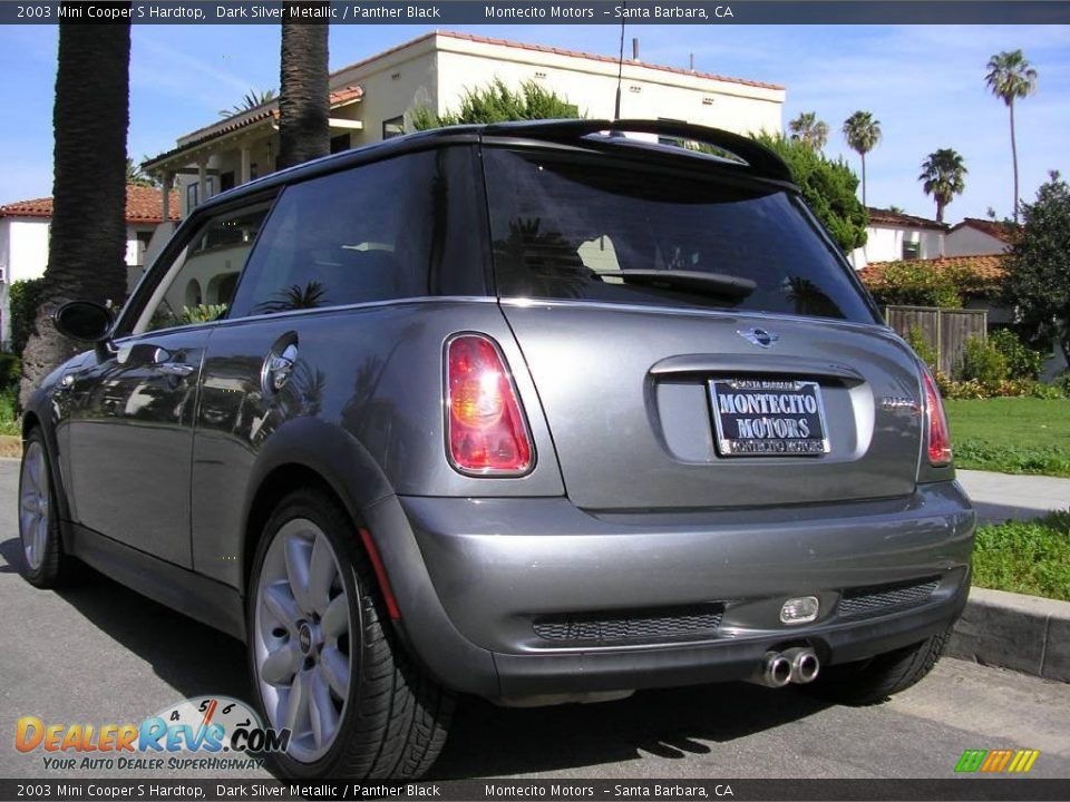 2003 Mini Cooper S Hardtop Dark Silver Metallic / Panther Black Photo #5