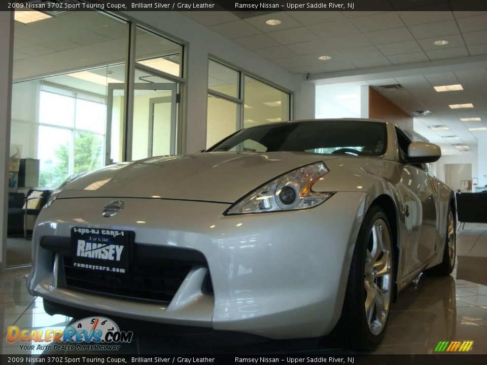 2009 Nissan 370Z Sport Touring Coupe Brilliant Silver / Gray Leather Photo #1