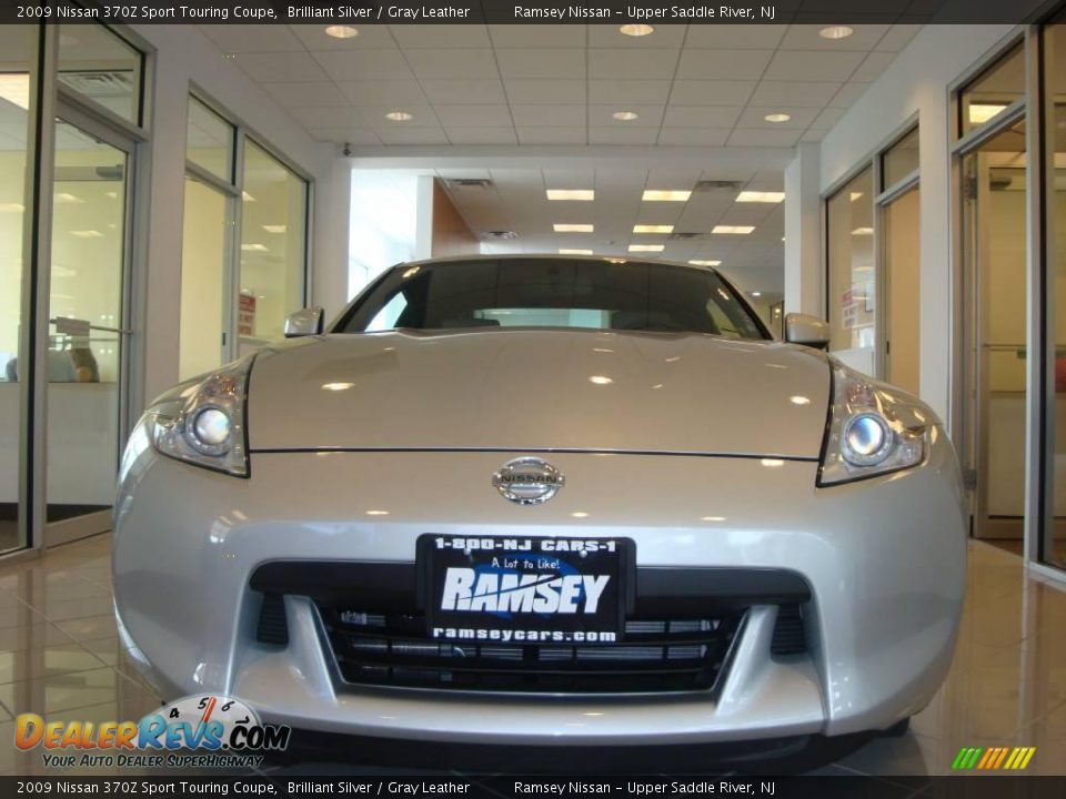 2009 Nissan 370Z Sport Touring Coupe Brilliant Silver / Gray Leather Photo #2