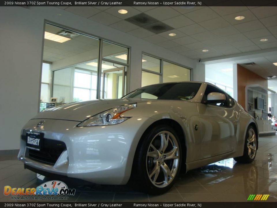 2009 Nissan 370Z Sport Touring Coupe Brilliant Silver / Gray Leather Photo #3