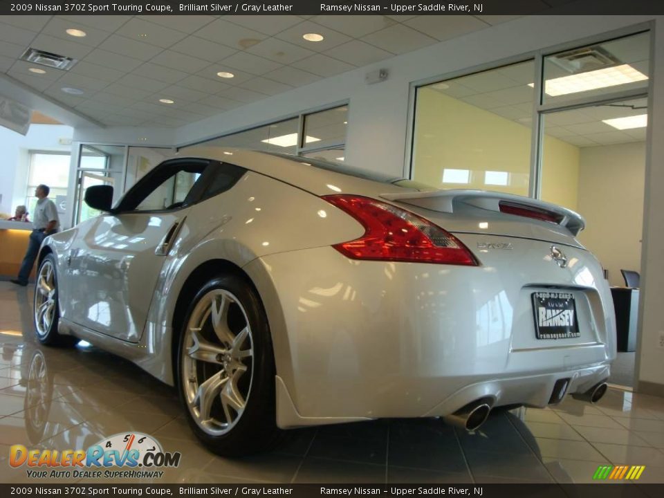 2009 Nissan 370Z Sport Touring Coupe Brilliant Silver / Gray Leather Photo #4