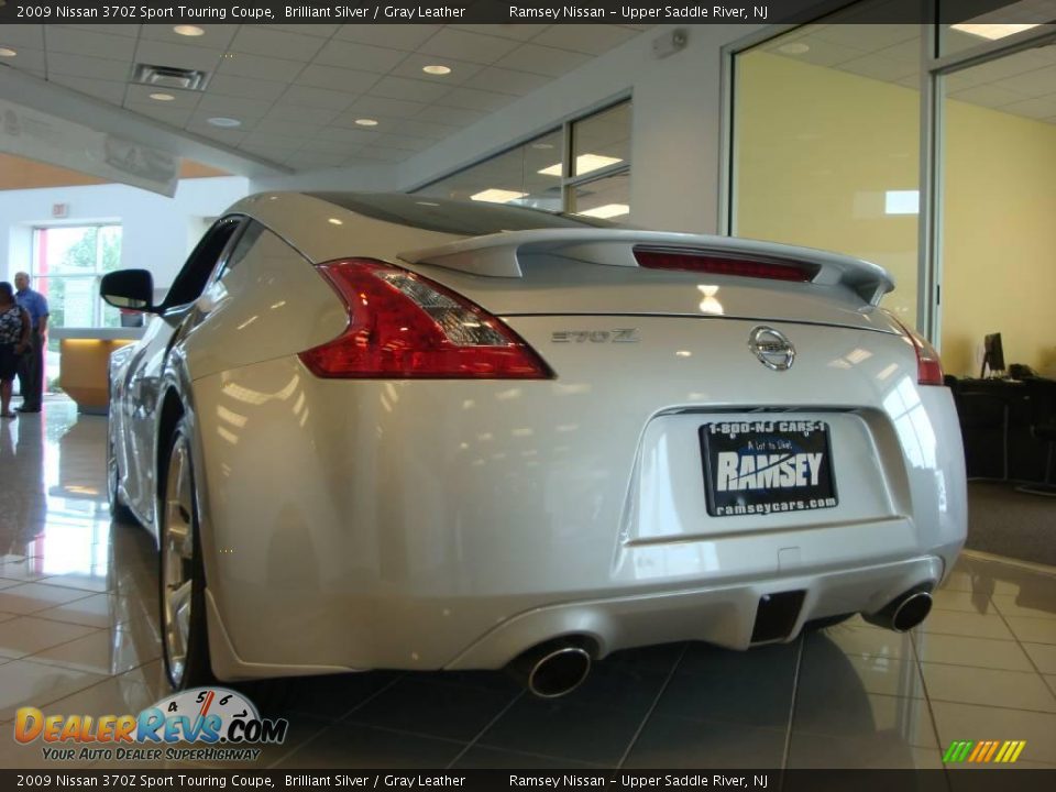 2009 Nissan 370Z Sport Touring Coupe Brilliant Silver / Gray Leather Photo #5