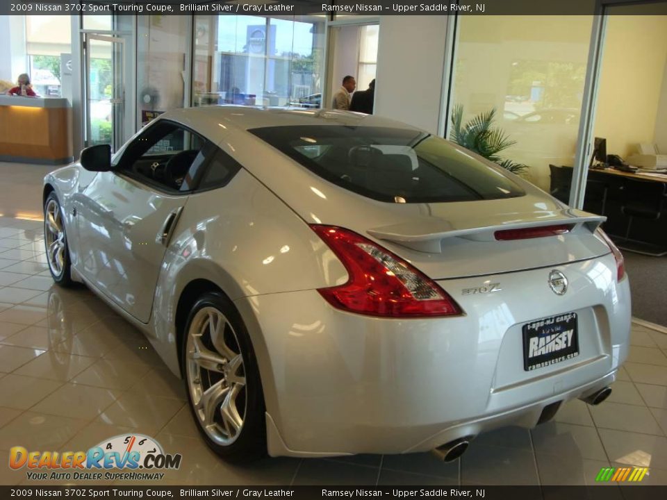 2009 Nissan 370Z Sport Touring Coupe Brilliant Silver / Gray Leather Photo #6