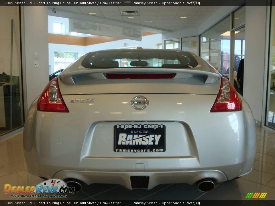 2009 Nissan 370Z Sport Touring Coupe Brilliant Silver / Gray Leather Photo #7