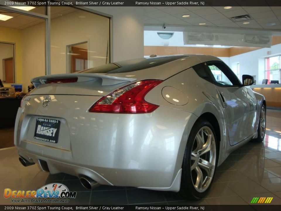 2009 Nissan 370Z Sport Touring Coupe Brilliant Silver / Gray Leather Photo #8