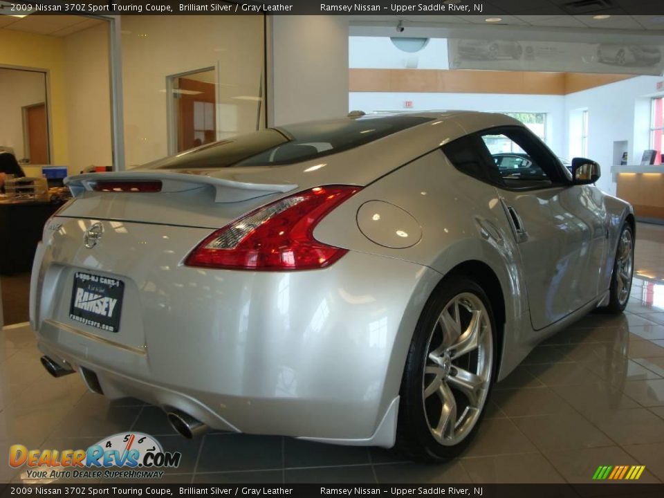 2009 Nissan 370Z Sport Touring Coupe Brilliant Silver / Gray Leather Photo #9