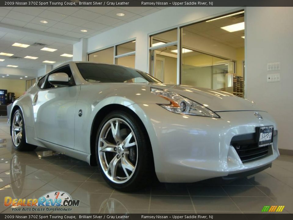 2009 Nissan 370Z Sport Touring Coupe Brilliant Silver / Gray Leather Photo #12