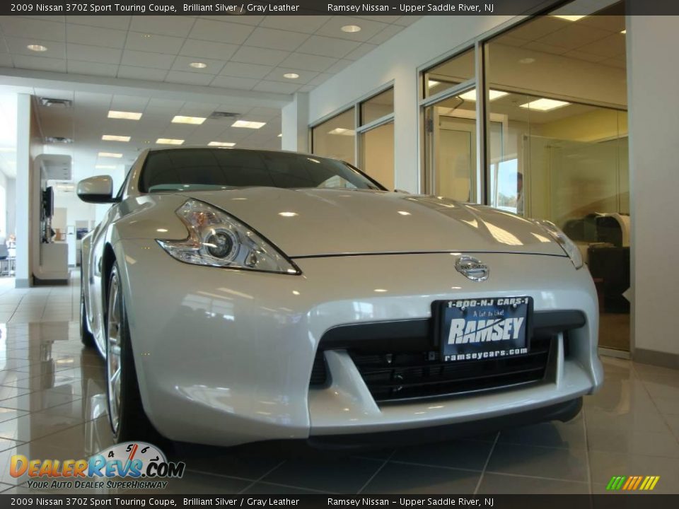2009 Nissan 370Z Sport Touring Coupe Brilliant Silver / Gray Leather Photo #13