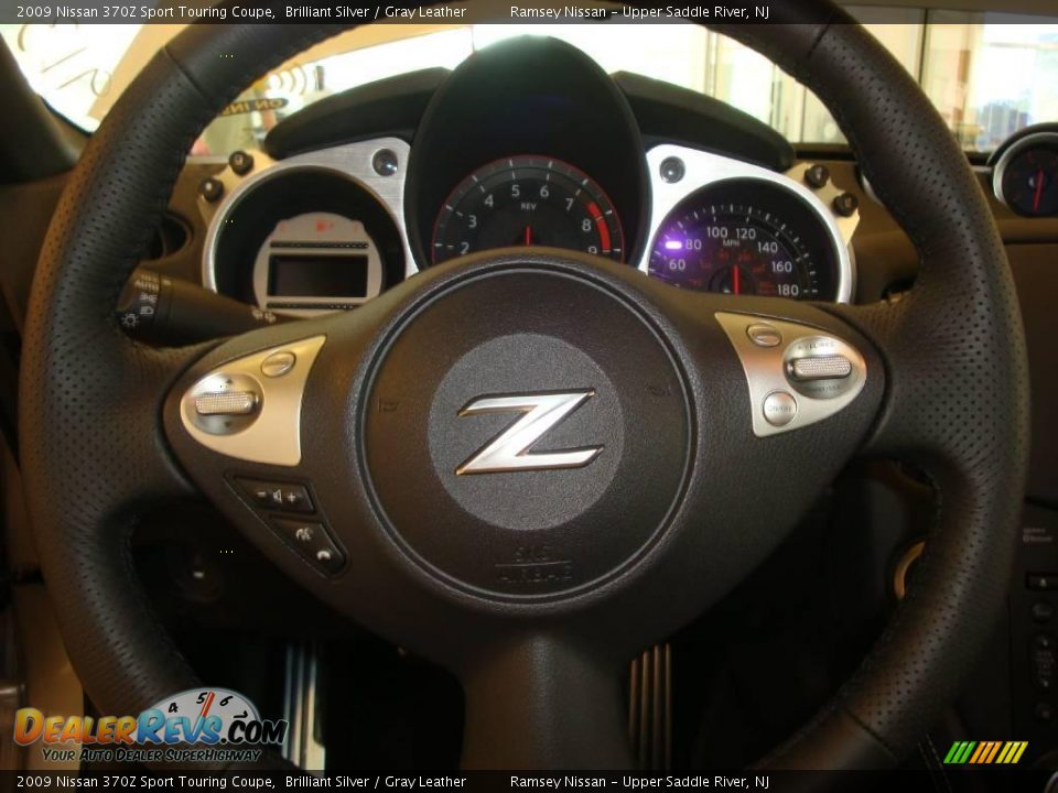 2009 Nissan 370Z Sport Touring Coupe Brilliant Silver / Gray Leather Photo #31