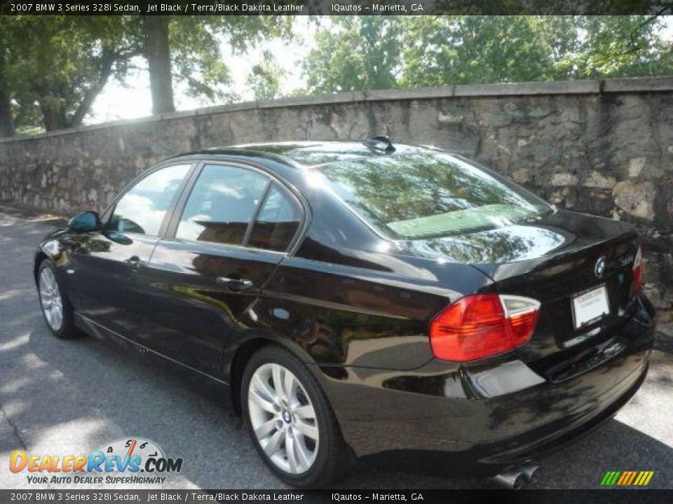 2007 BMW 3 Series 328i Sedan Jet Black / Terra/Black Dakota Leather Photo #3