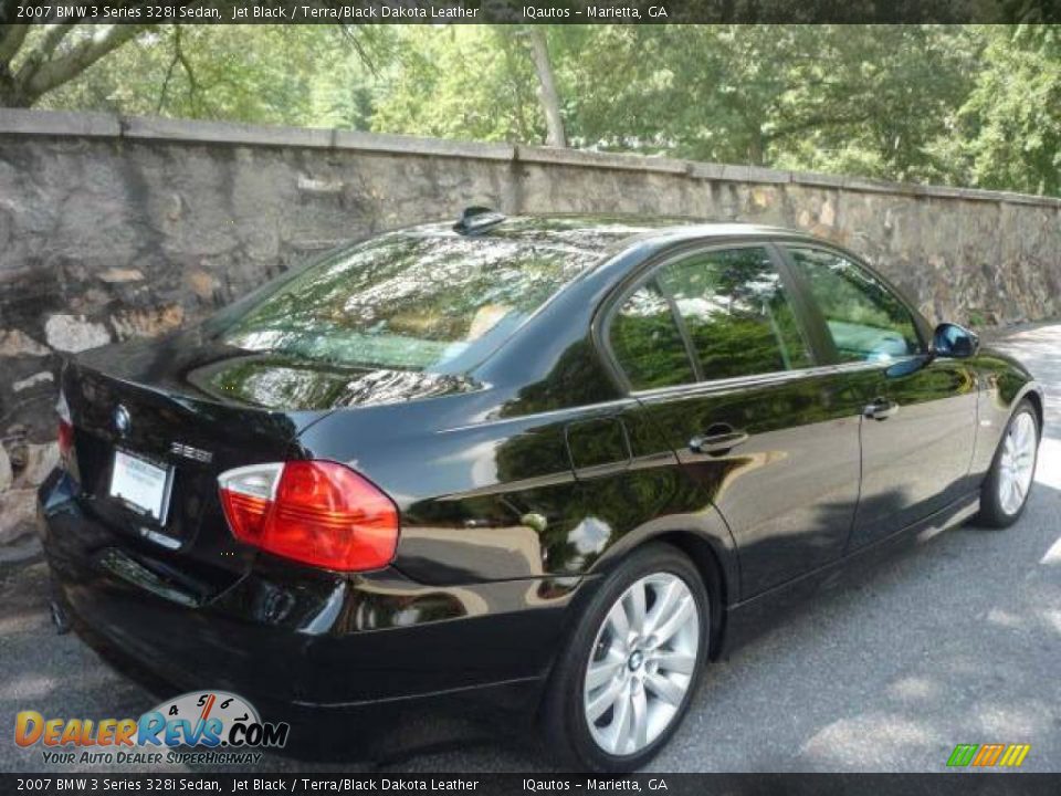 2007 BMW 3 Series 328i Sedan Jet Black / Terra/Black Dakota Leather Photo #4