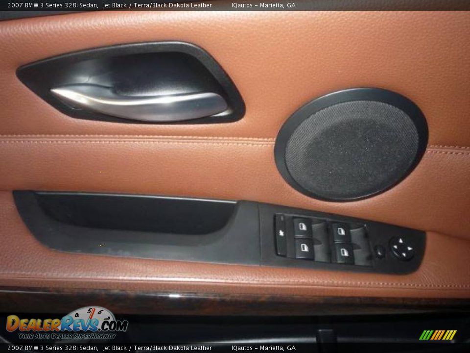 2007 BMW 3 Series 328i Sedan Jet Black / Terra/Black Dakota Leather Photo #17