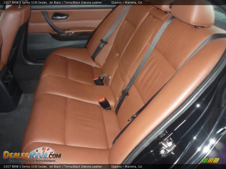 2007 BMW 3 Series 328i Sedan Jet Black / Terra/Black Dakota Leather Photo #19