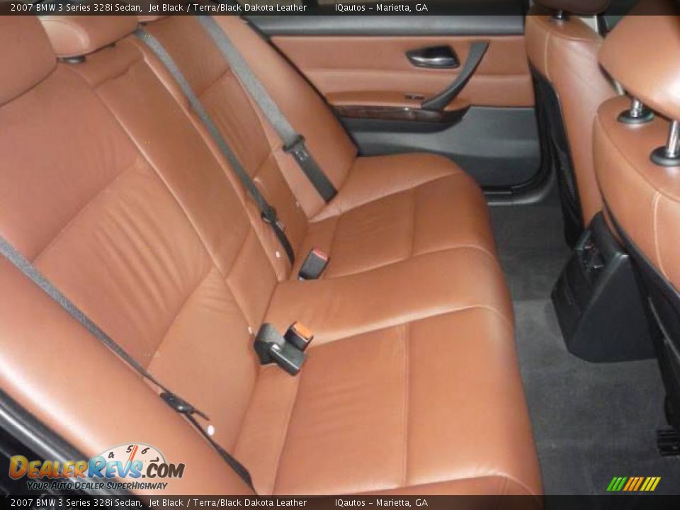 2007 BMW 3 Series 328i Sedan Jet Black / Terra/Black Dakota Leather Photo #20