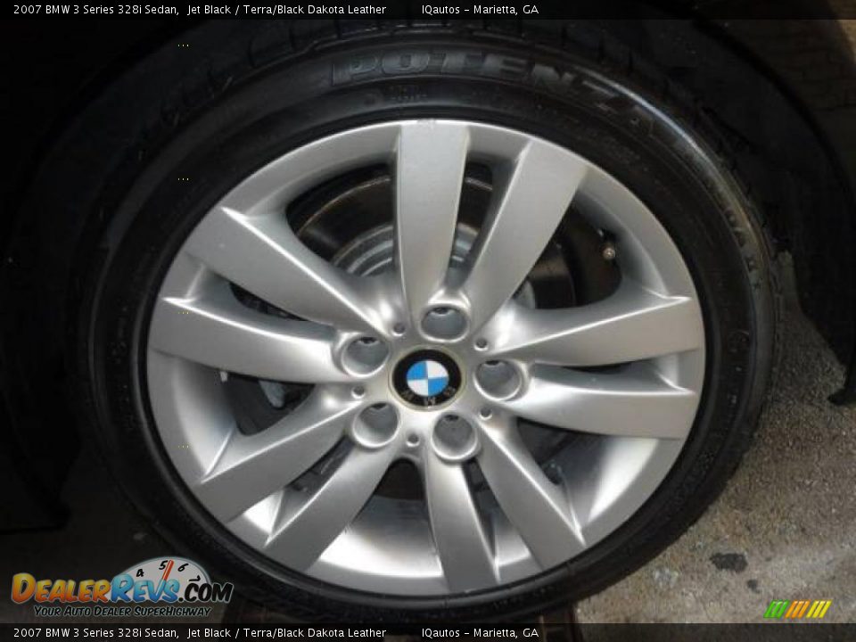 2007 BMW 3 Series 328i Sedan Jet Black / Terra/Black Dakota Leather Photo #21