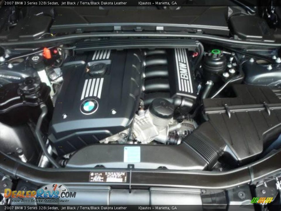 2007 BMW 3 Series 328i Sedan Jet Black / Terra/Black Dakota Leather Photo #22