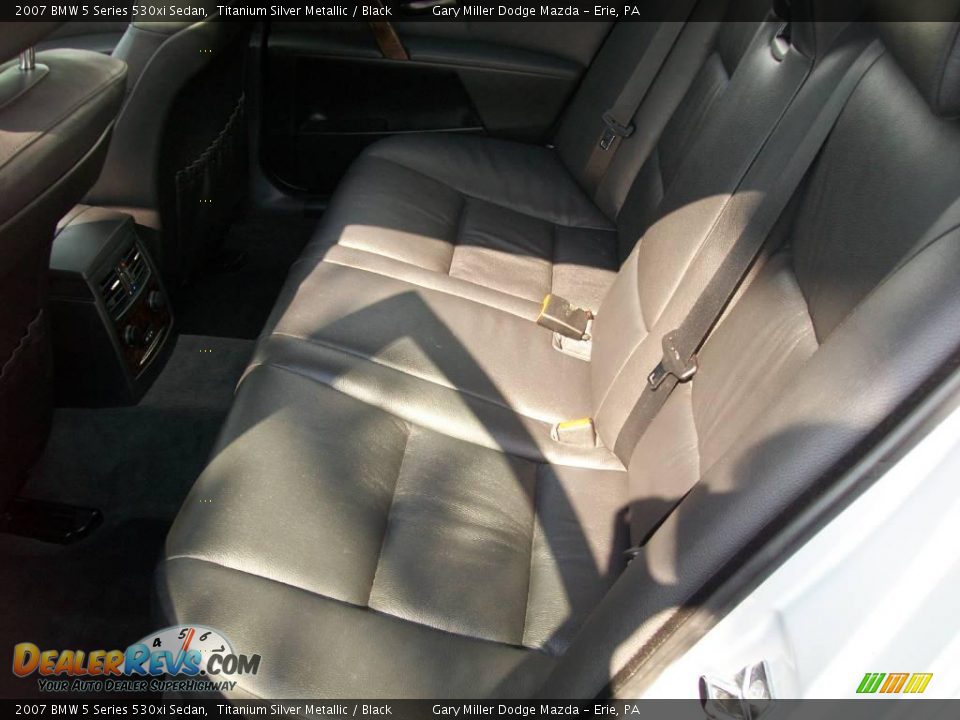 2007 BMW 5 Series 530xi Sedan Titanium Silver Metallic / Black Photo #13