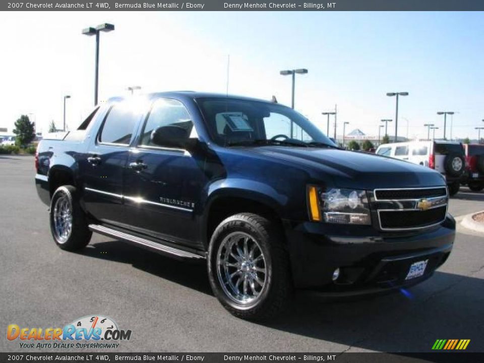 2007 Chevrolet Avalanche LT 4WD Bermuda Blue Metallic / Ebony Photo #3