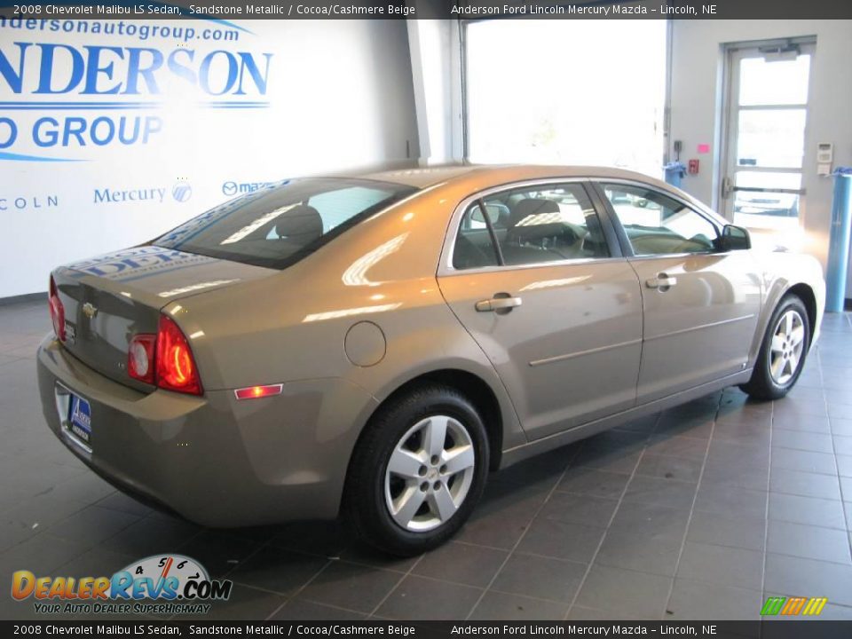 2008 Chevrolet Malibu LS Sedan Sandstone Metallic / Cocoa/Cashmere Beige Photo #4