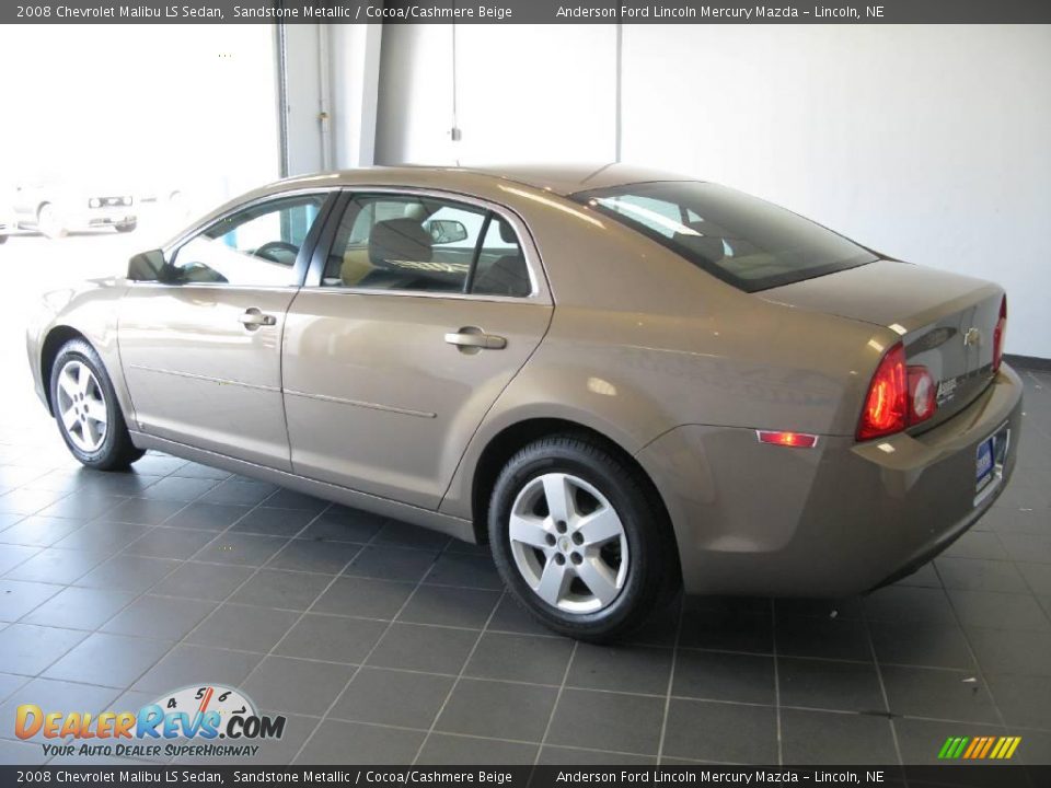 2008 Chevrolet Malibu LS Sedan Sandstone Metallic / Cocoa/Cashmere Beige Photo #6