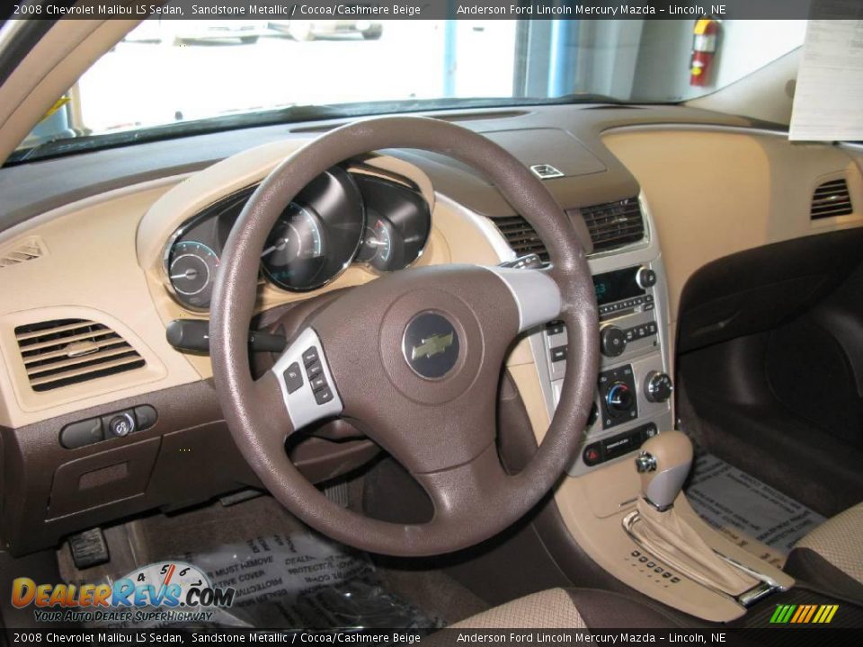 2008 Chevrolet Malibu LS Sedan Sandstone Metallic / Cocoa/Cashmere Beige Photo #23