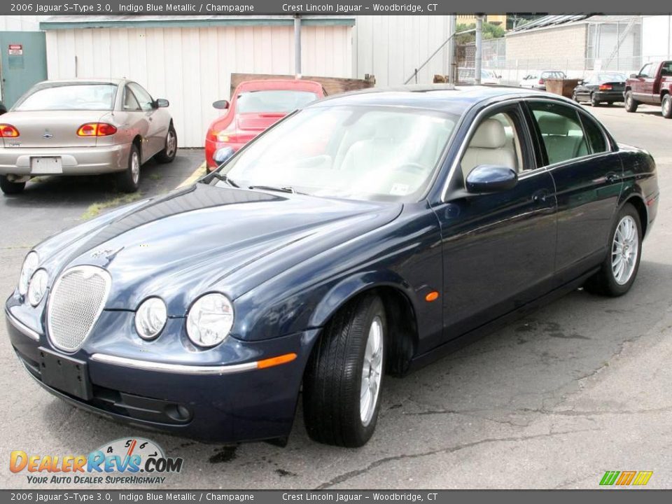 2006 Jaguar S-Type 3.0 Indigo Blue Metallic / Champagne Photo #1