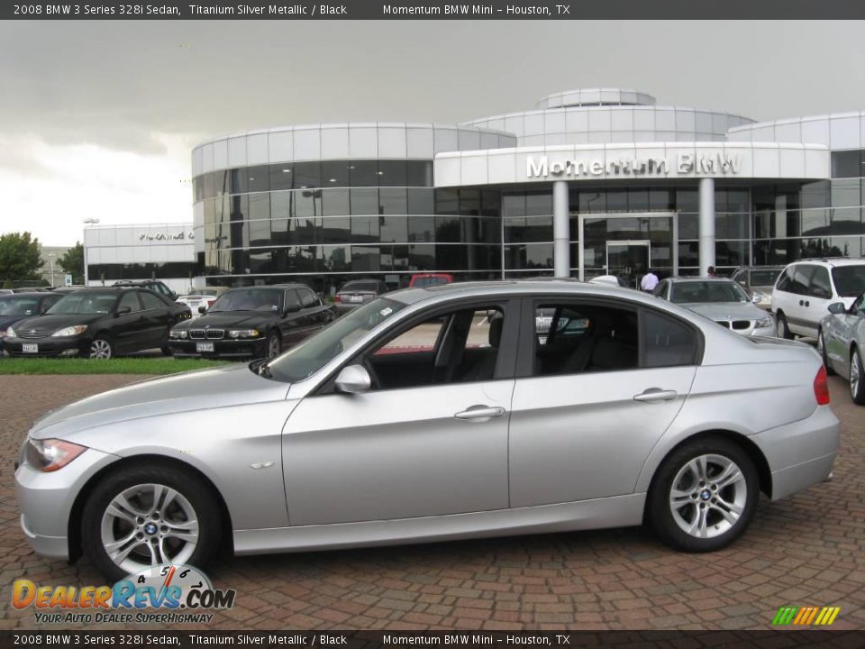 2008 BMW 3 Series 328i Sedan Titanium Silver Metallic / Black Photo #1