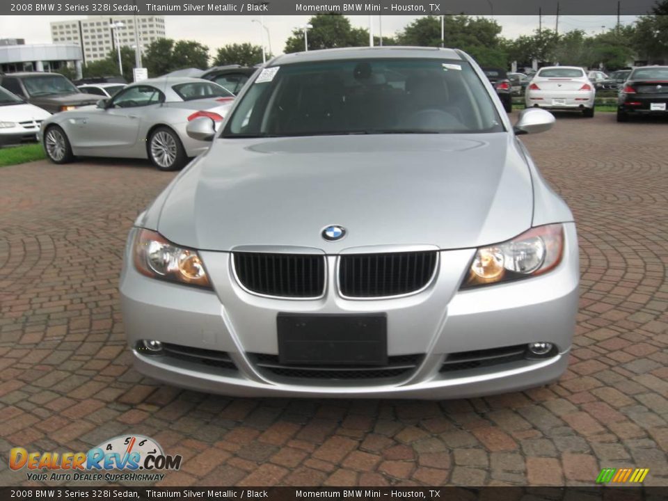 2008 BMW 3 Series 328i Sedan Titanium Silver Metallic / Black Photo #2