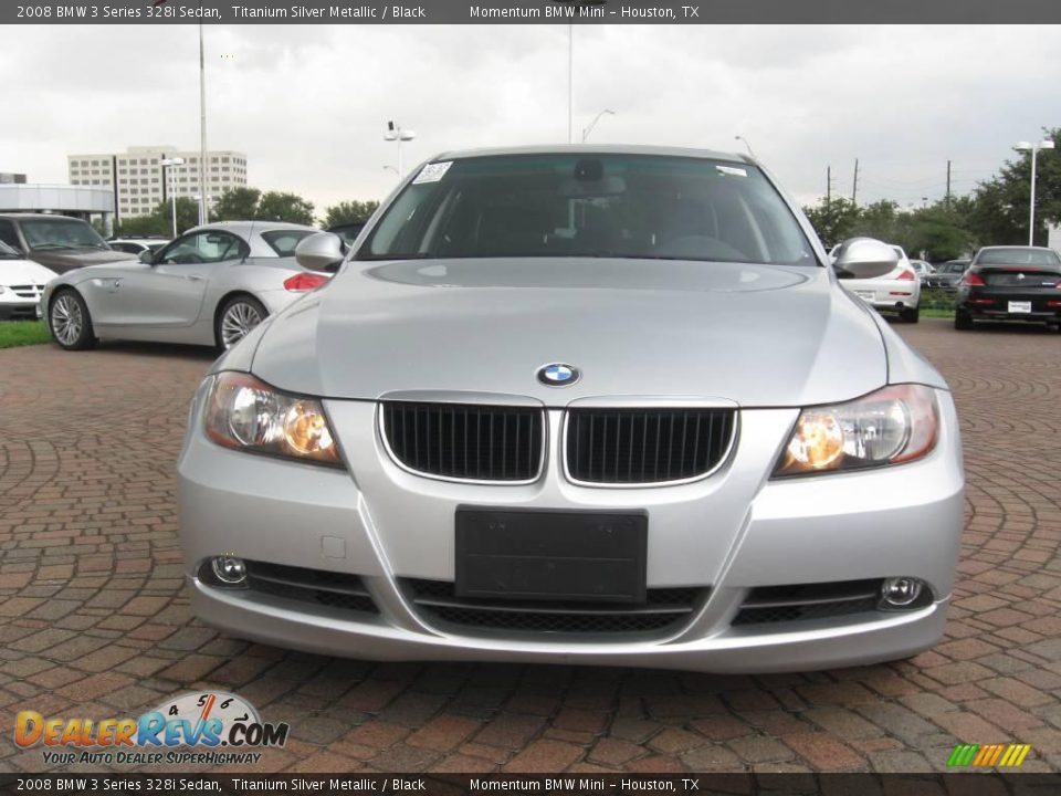 2008 BMW 3 Series 328i Sedan Titanium Silver Metallic / Black Photo #3