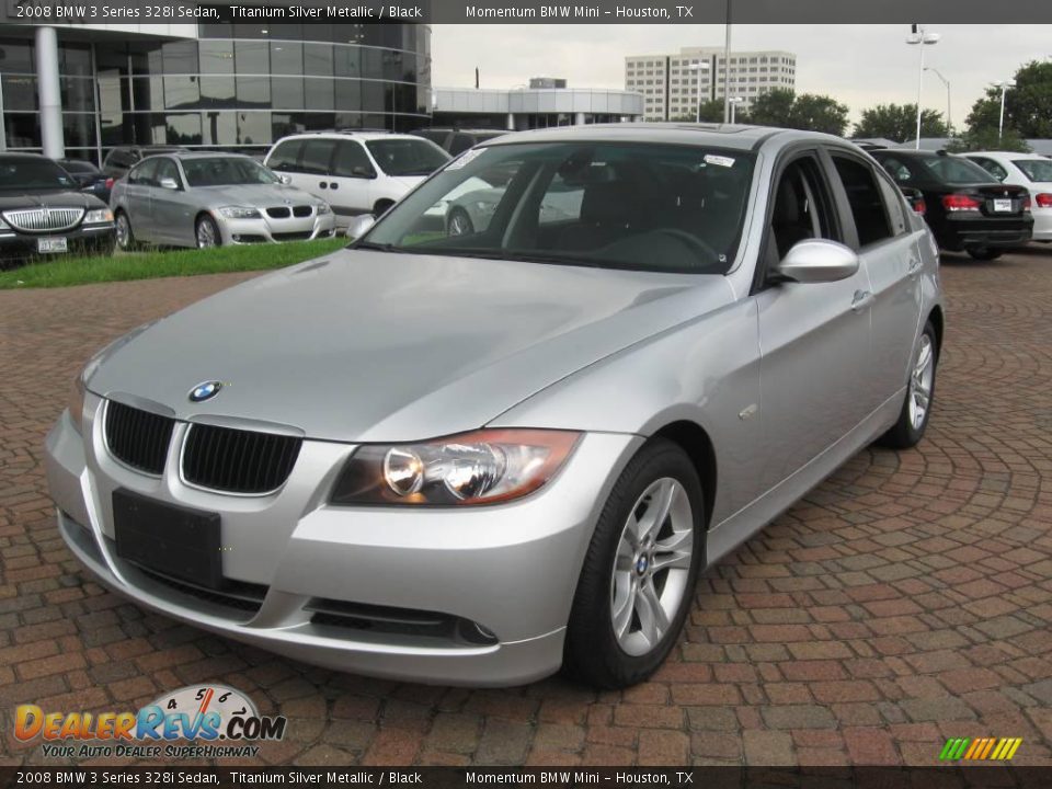 2008 BMW 3 Series 328i Sedan Titanium Silver Metallic / Black Photo #4