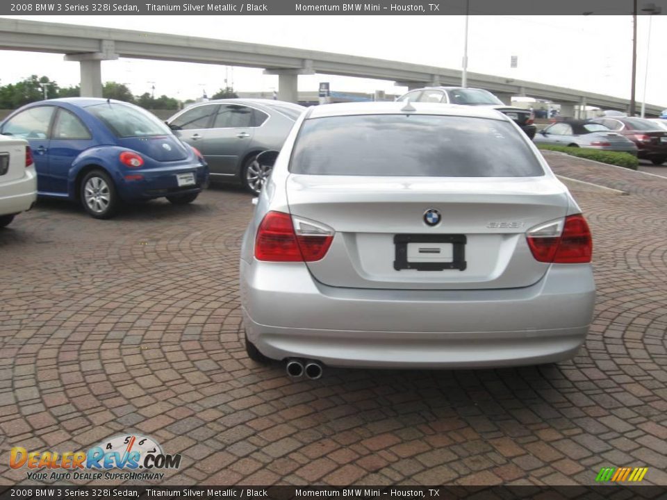 2008 BMW 3 Series 328i Sedan Titanium Silver Metallic / Black Photo #7