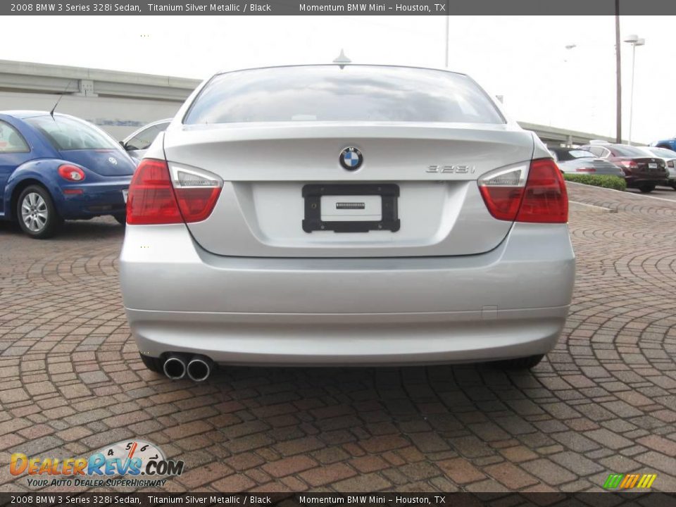 2008 BMW 3 Series 328i Sedan Titanium Silver Metallic / Black Photo #8