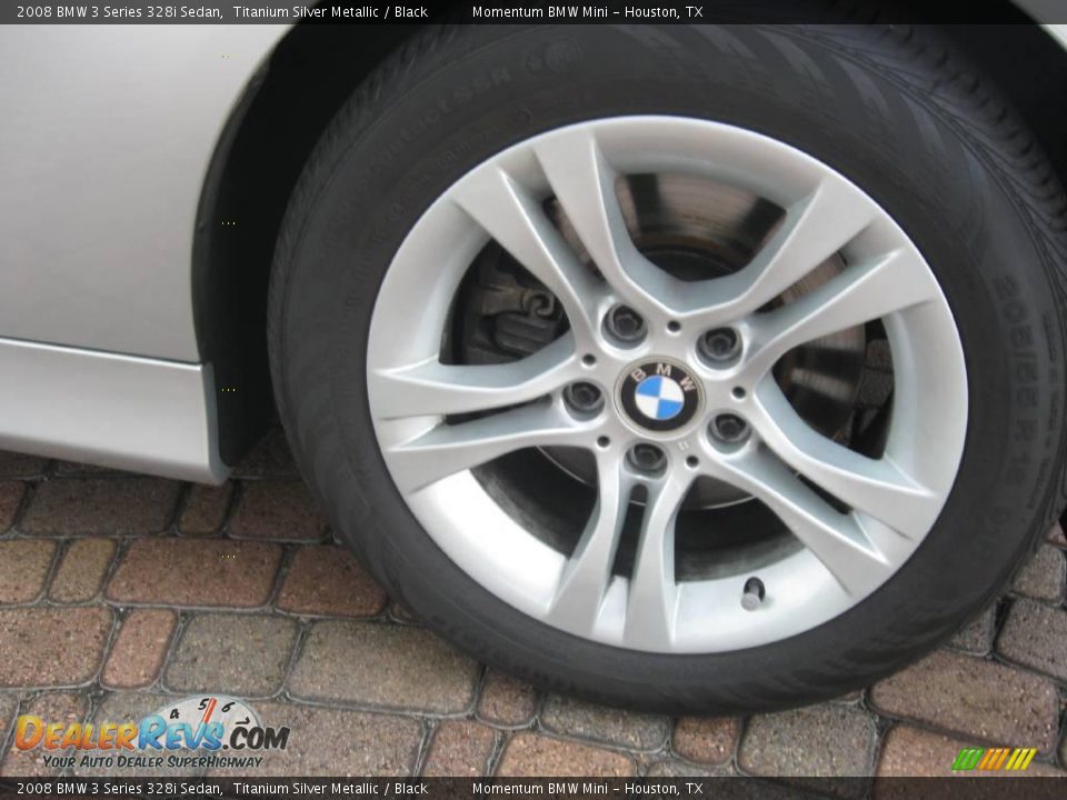 2008 BMW 3 Series 328i Sedan Titanium Silver Metallic / Black Photo #14