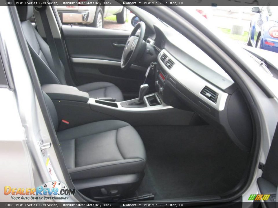 2008 BMW 3 Series 328i Sedan Titanium Silver Metallic / Black Photo #15