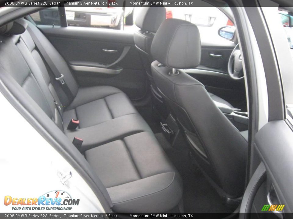 2008 BMW 3 Series 328i Sedan Titanium Silver Metallic / Black Photo #16