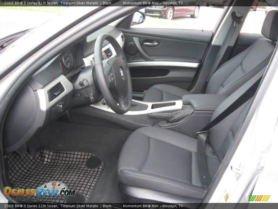 2008 BMW 3 Series 328i Sedan Titanium Silver Metallic / Black Photo #20
