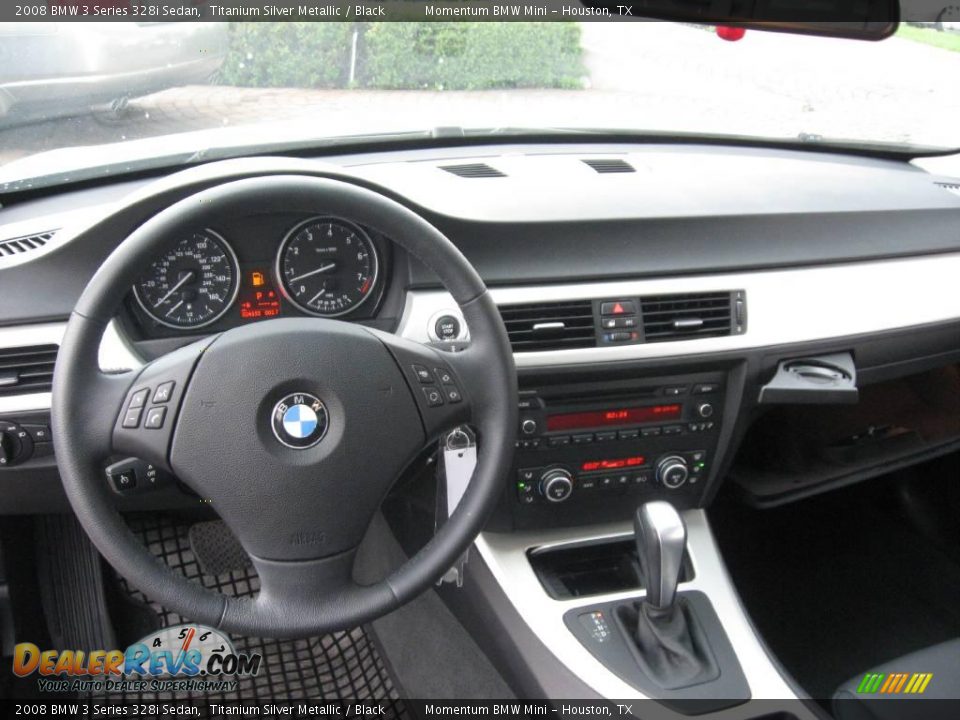 2008 BMW 3 Series 328i Sedan Titanium Silver Metallic / Black Photo #28