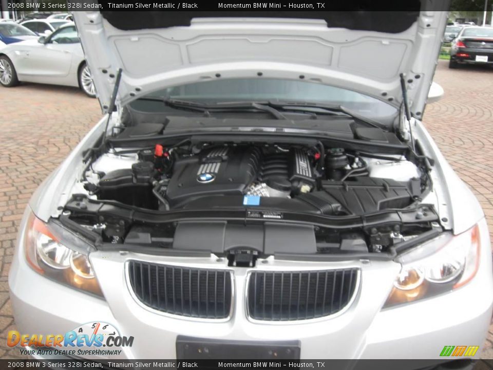 2008 BMW 3 Series 328i Sedan Titanium Silver Metallic / Black Photo #30