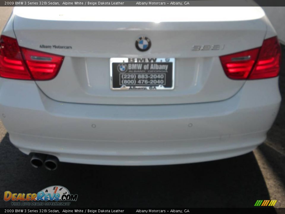 2009 BMW 3 Series 328i Sedan Alpine White / Beige Dakota Leather Photo #4