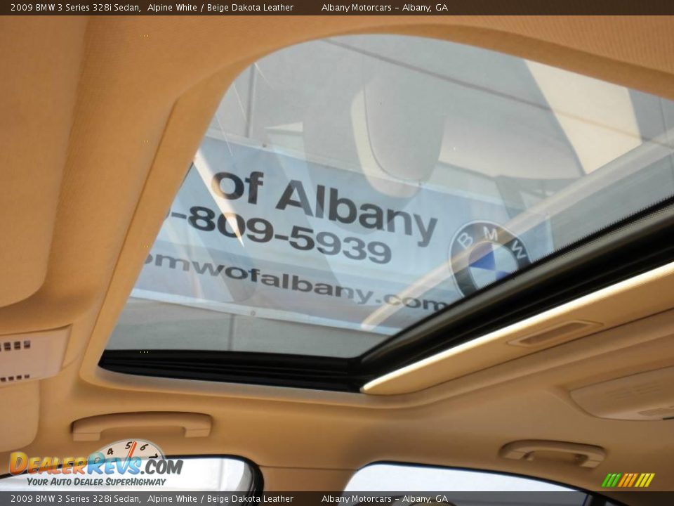 2009 BMW 3 Series 328i Sedan Alpine White / Beige Dakota Leather Photo #8