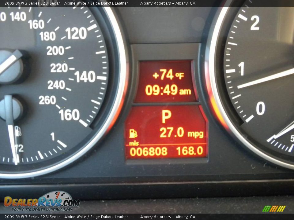 2009 BMW 3 Series 328i Sedan Alpine White / Beige Dakota Leather Photo #15