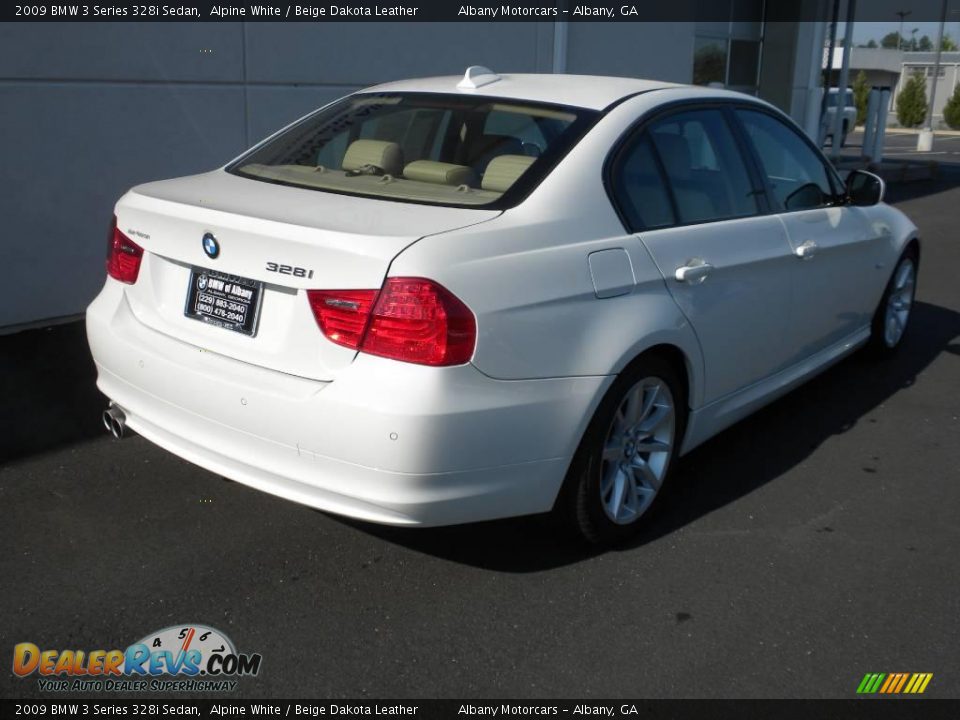 2009 BMW 3 Series 328i Sedan Alpine White / Beige Dakota Leather Photo #18