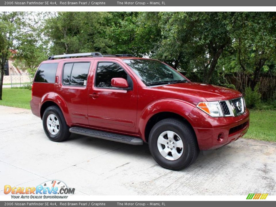 Nissan red brawn pathfinder #1