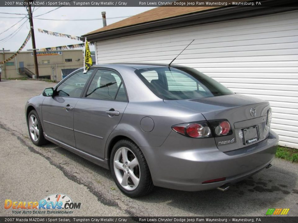 2007 Mazda MAZDA6 i Sport Sedan Tungsten Gray Metallic / Gray Photo #3