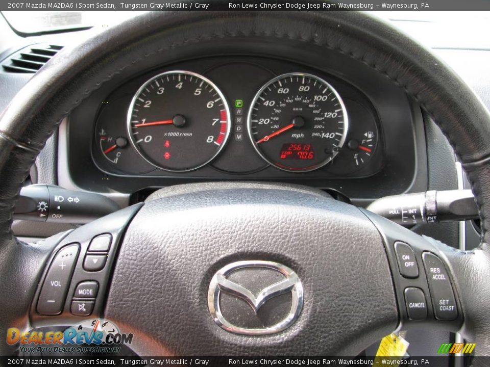 2007 Mazda MAZDA6 i Sport Sedan Tungsten Gray Metallic / Gray Photo #9